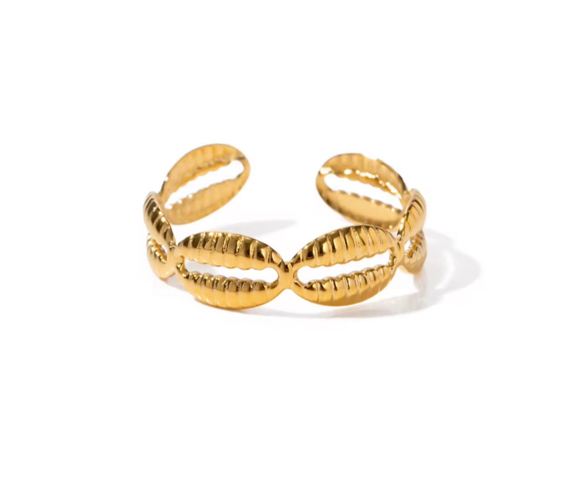 Golden Shell Ring