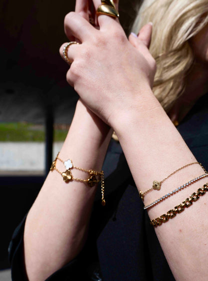 Gold Clover Armkette